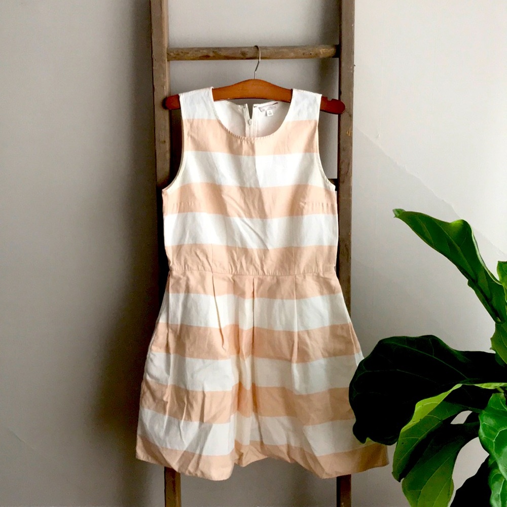 Pink & White Striped Dress